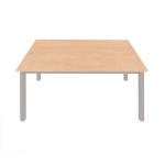 Tisch 150 x 75 cm, Sichtblende 40 cm hoch, Quadratrohr 30 x 2 mm, Platte M 